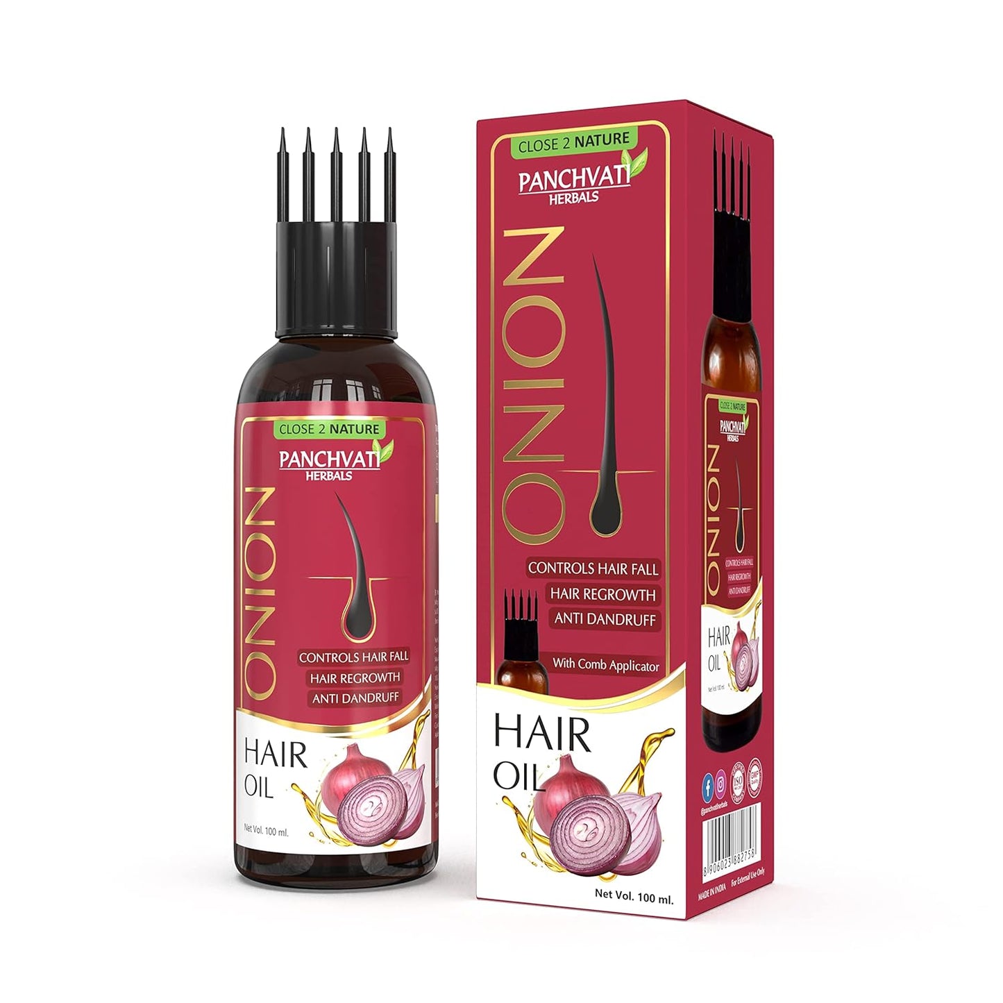 Hair Combo Of Onion Rosemary Shampoo with Onion Oil