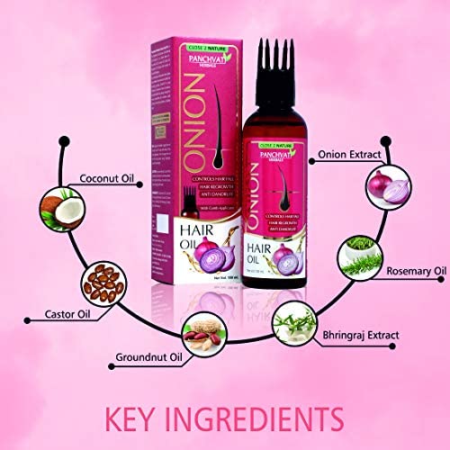 Hair Combo Of Onion Rosemary Shampoo with Onion Oil