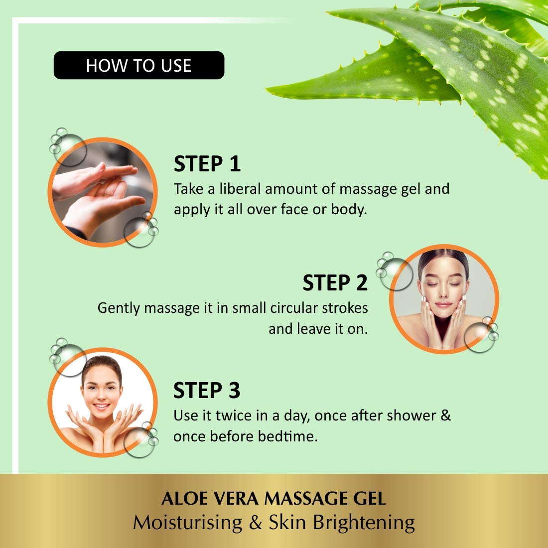 Aloevera Massage gel 500 Gm (Pack of-2)