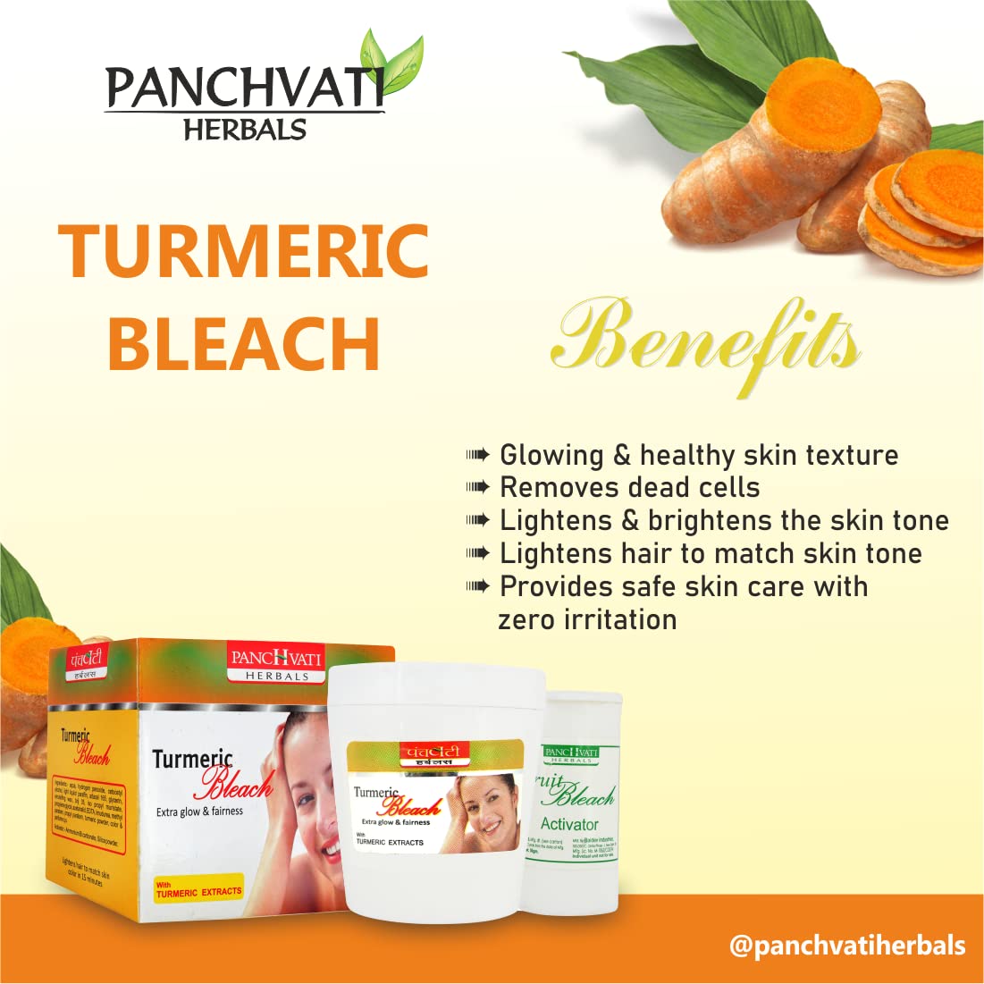 Turmeric Bleach For All Skin Types - 300 Gm (Pack of-2)