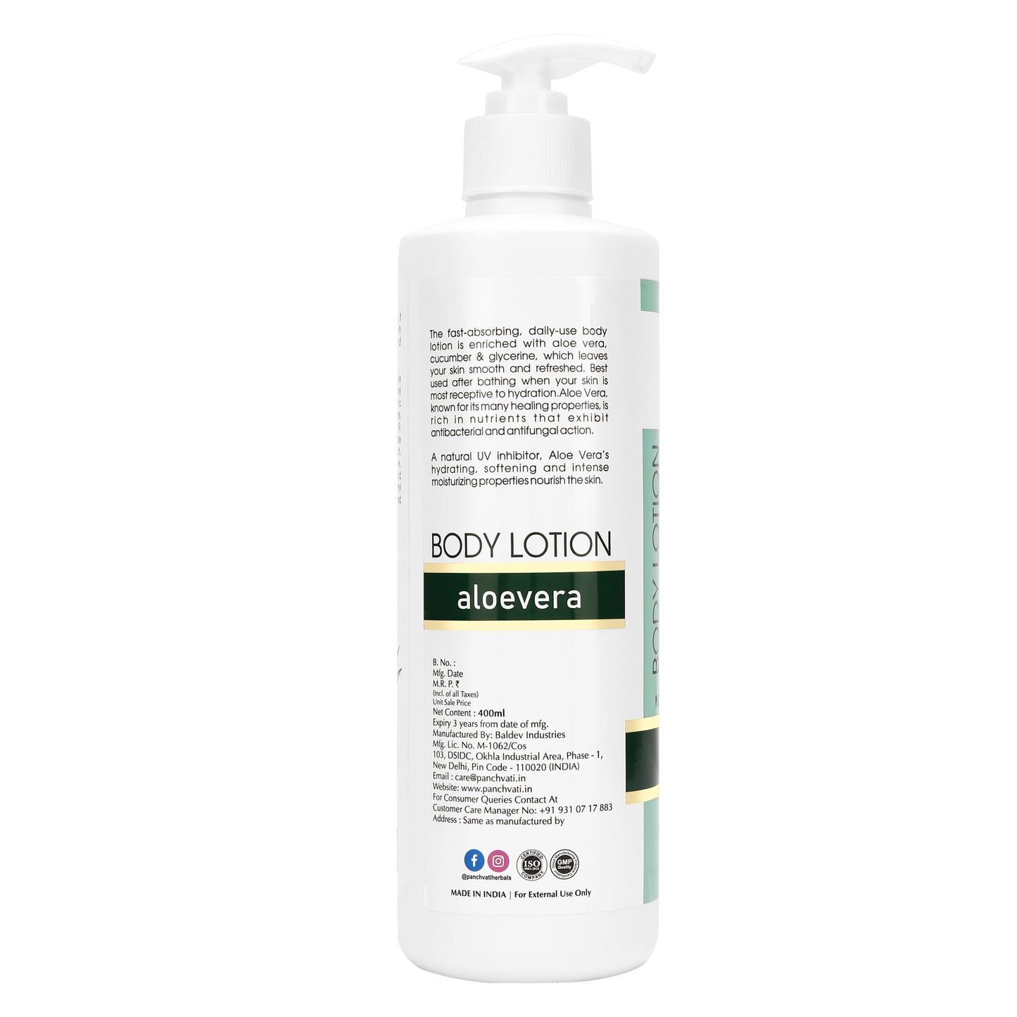 Aloe Vera Body Lotion 400 Ml