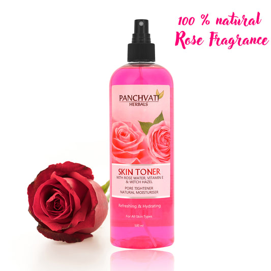 Panchvati Skin Toner with Rose Extract | Natural Moisturizing -500ml