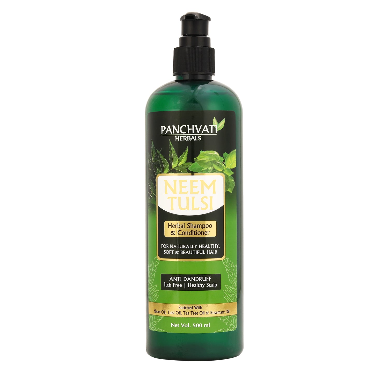 Neem Tulsi Herbal Shampoo - 500ml (Pack of-2)