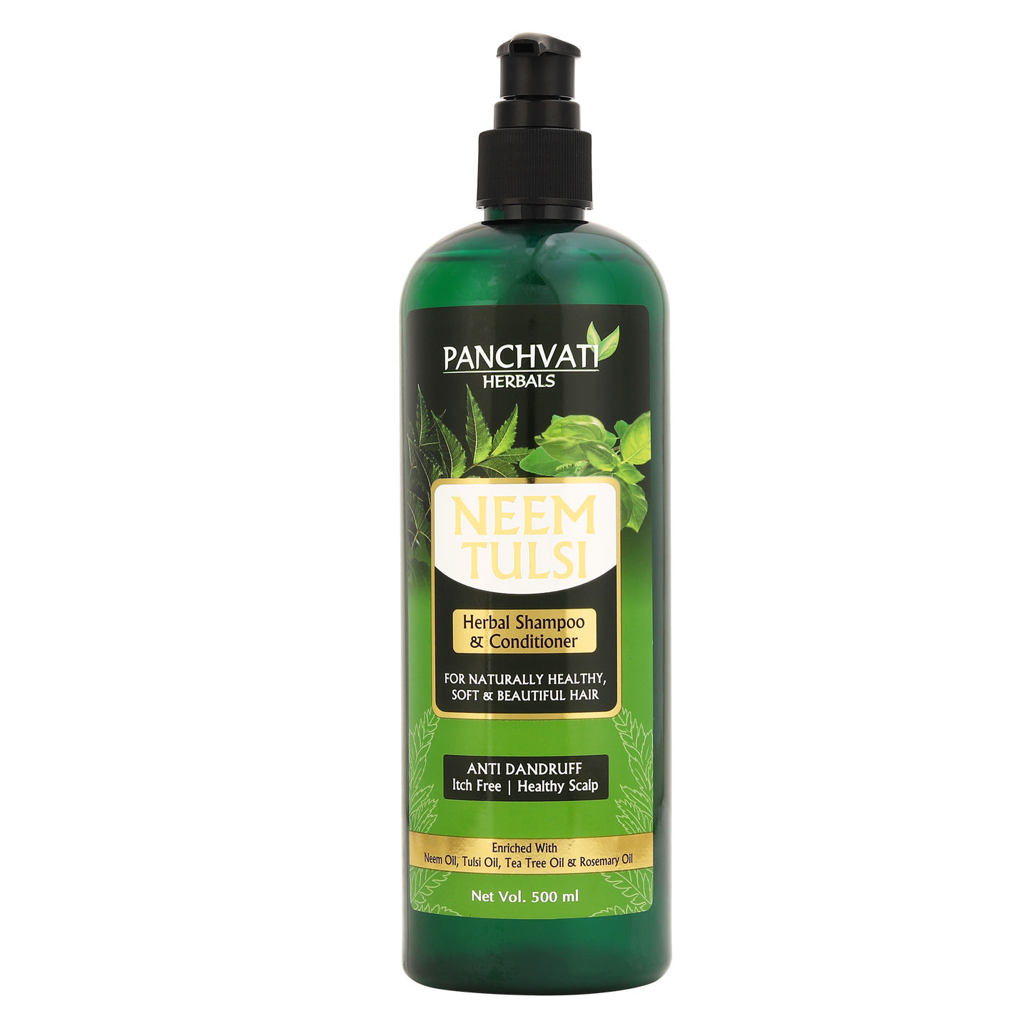 Neem Tulsi Herbal Shampoo - 500ml (Pack of-2)