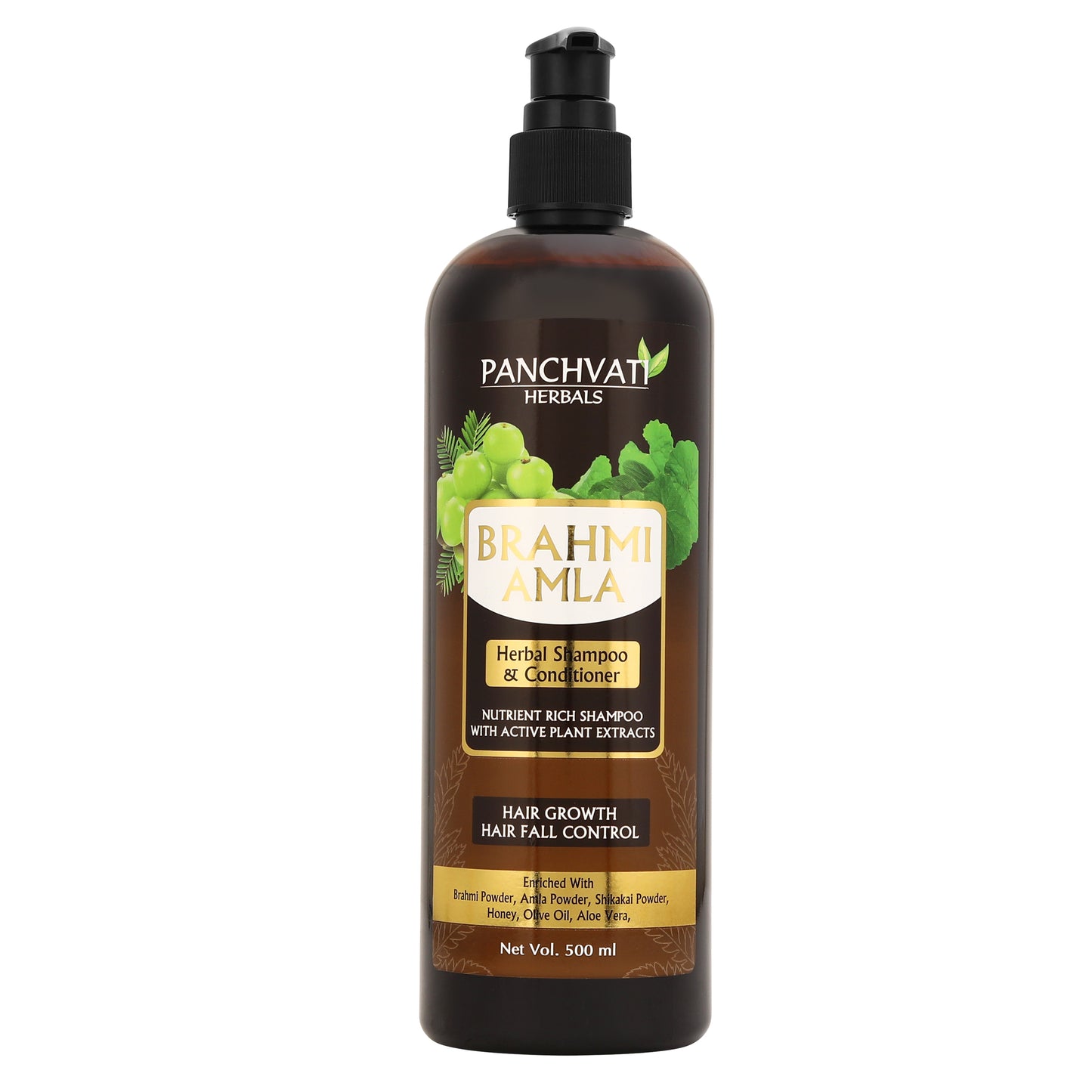 Brahmi Amla Herbal Shampoo 500 ml (Pack of-2)