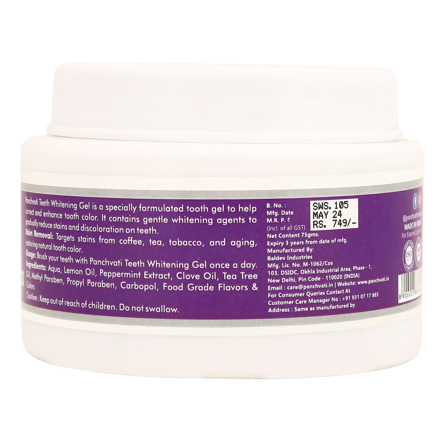 Purple Teeth Whitening Gel
