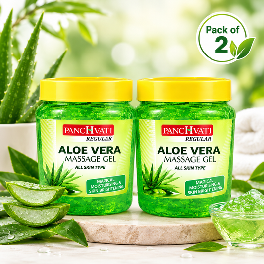 Panchvati Regular Aloe Vera Massage Gel, 500 ml Each, Total 1000 ml, Pack of 2