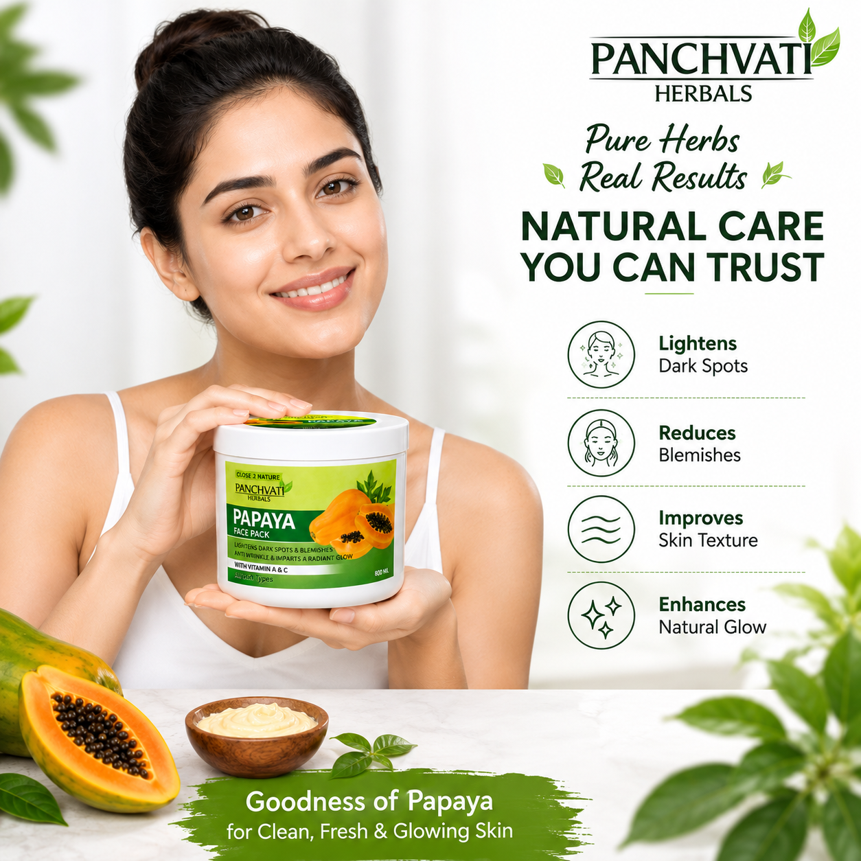 Papaya Face Pack 800 ml