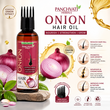 Hair Combo Of Onion Rosemary Shampoo with Onion Oil