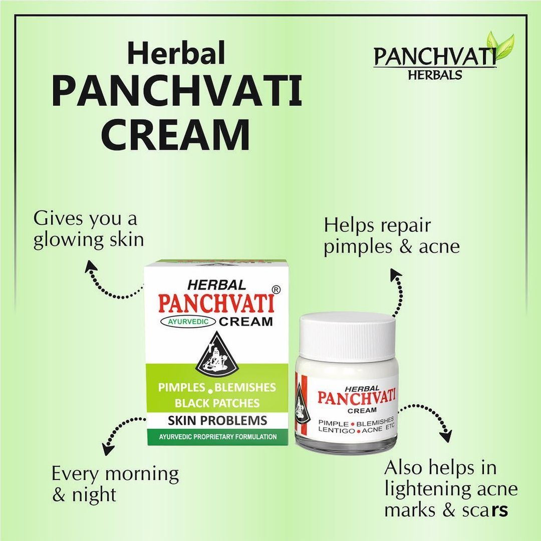 Herbal Panchvati Ayurvedic Face Cream-Glowing Skin for Men & Women (Pack Of 2)