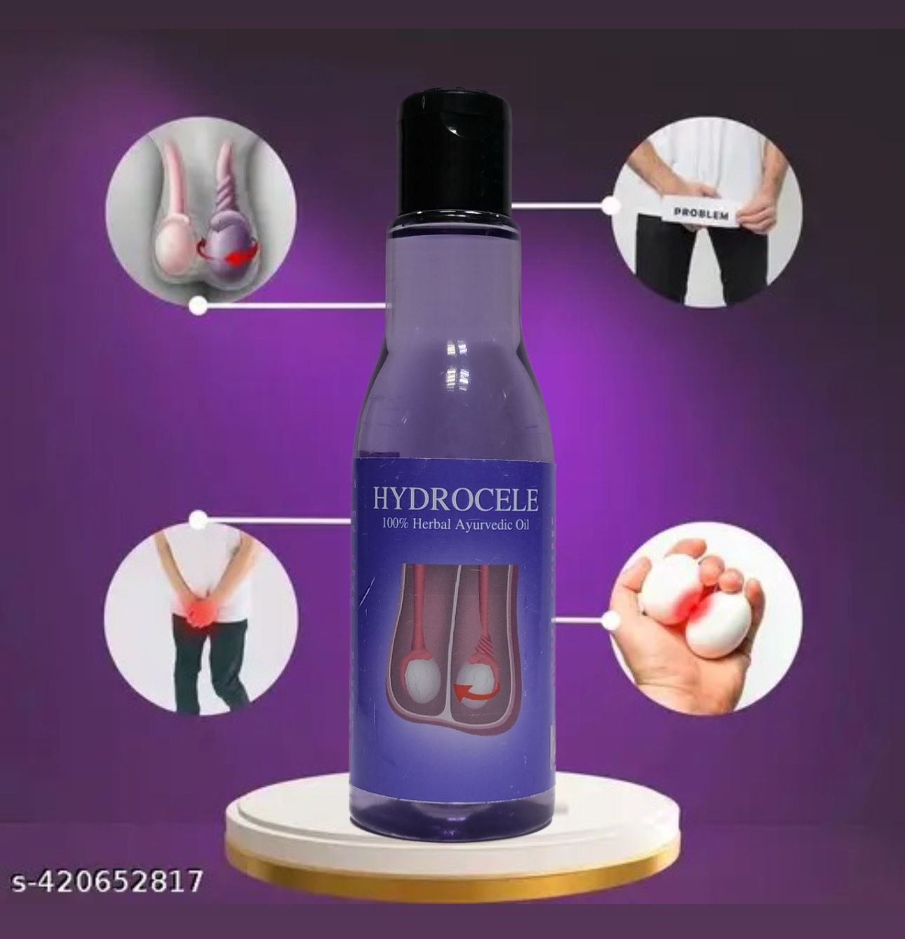 Hydrocele 100% Herbal Ayurvedic Oil 100 Ml