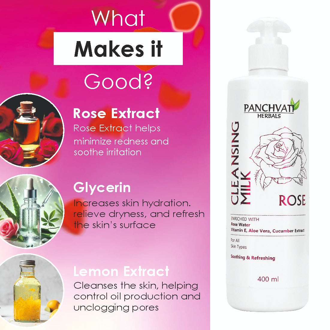 Rose Cleansing Milk 150ml (Pack Of-2)