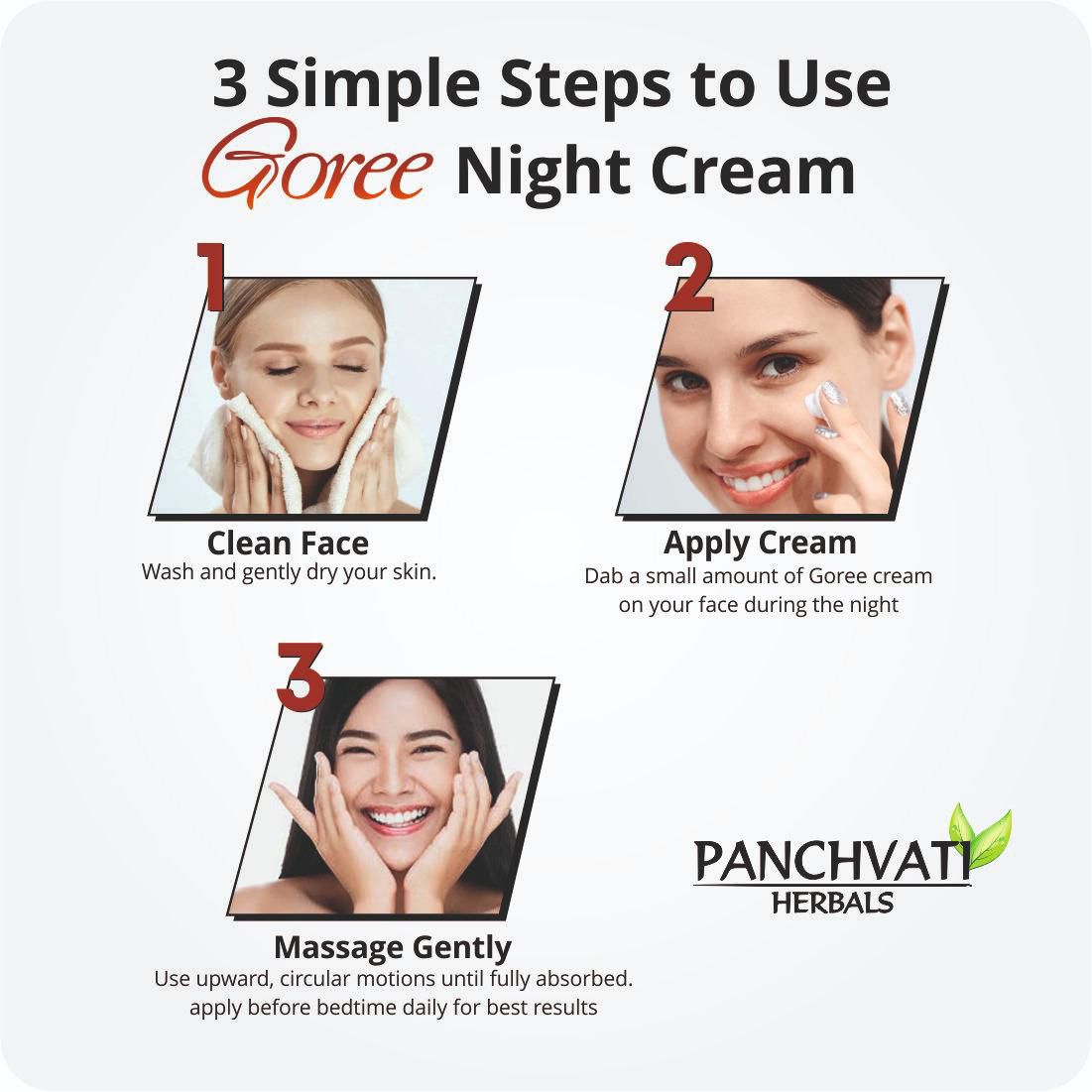Goree Night Beauty Cream - Oil Free, 7 Actives, Total Fairness System (No Side Effects)