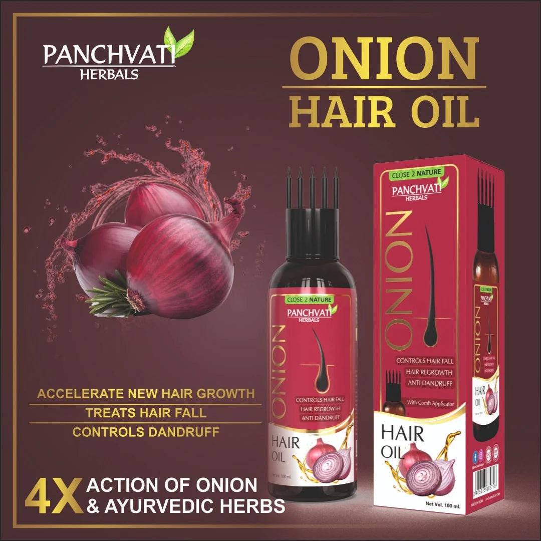 Hair Combo Of Onion Rosemary Shampoo with Onion Oil