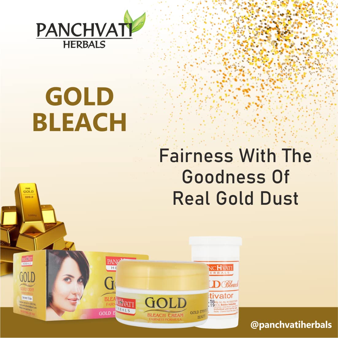 Gold Bleach Cream 200 Gm (Pack of-2)