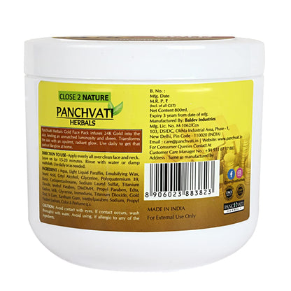 Gold Face Pack 800 ml