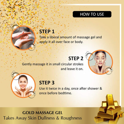 Gold Massage gel 500 Gm (Pack of-2)