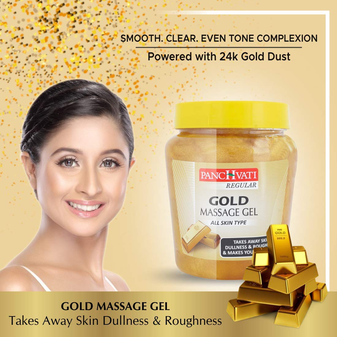 Gold Massage gel 500 Gm (Pack of-2)