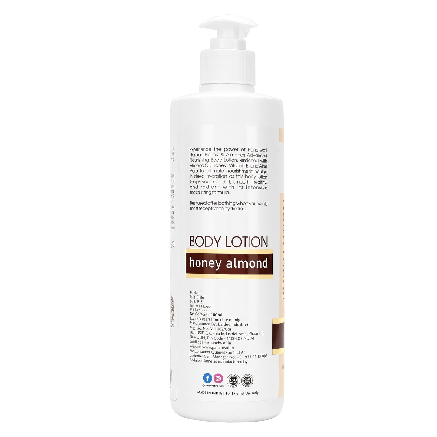 Honey Almond Body Lotion 400 Ml