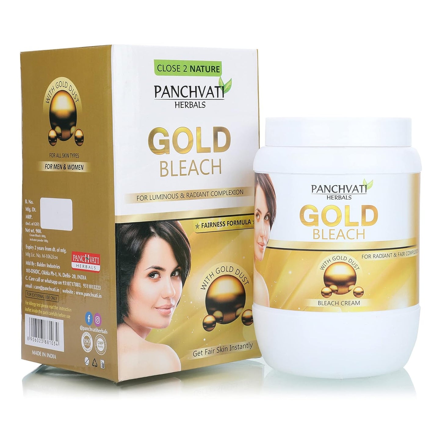 Gold Bleach 900 Gm For All Skin Type