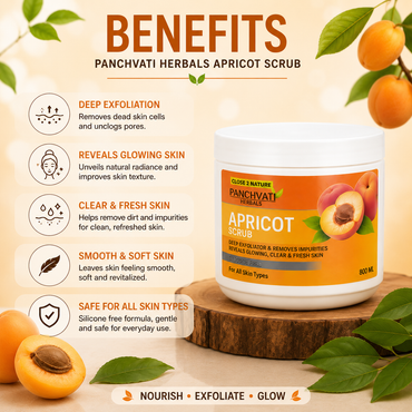 Regular Apricot Scrub for Better Skin Tone & Removing Wrinkles(800 Ml)