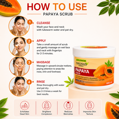 Regular papaya Scrub (800 Ml)