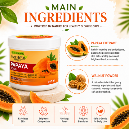 Regular papaya Scrub (800 Ml)