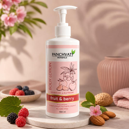 Panchvati Herbals Fruit & Berry Body Lotion for Nourishing & Softening Skin, 400 ml