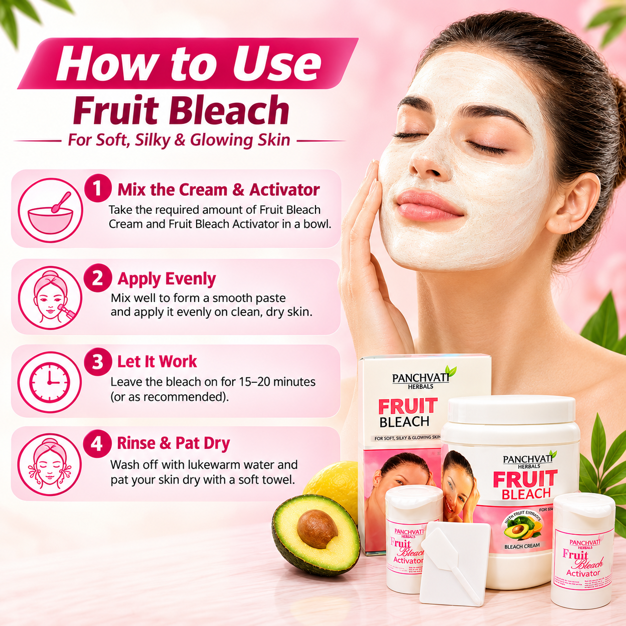 Fruit Bleach For All Skin Type - 900 Gm
