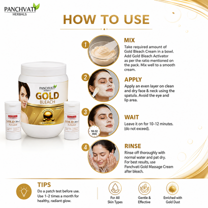 Gold Bleach 900 Gm For All Skin Type