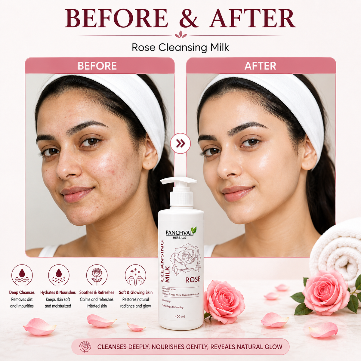 Rose Cleansing Milk 400ml