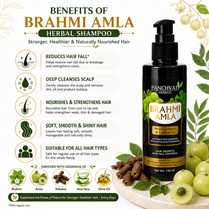 Brahmi Amla Herbal Shampoo 150 gm (Pack Of-2)