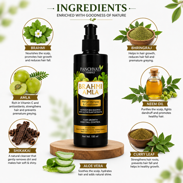 Brahmi Amla Herbal Shampoo 150 gm (Pack Of-2)