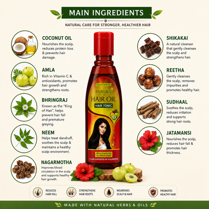 Herbal Hair Tonic Oil - 100ml (Pack of-2)