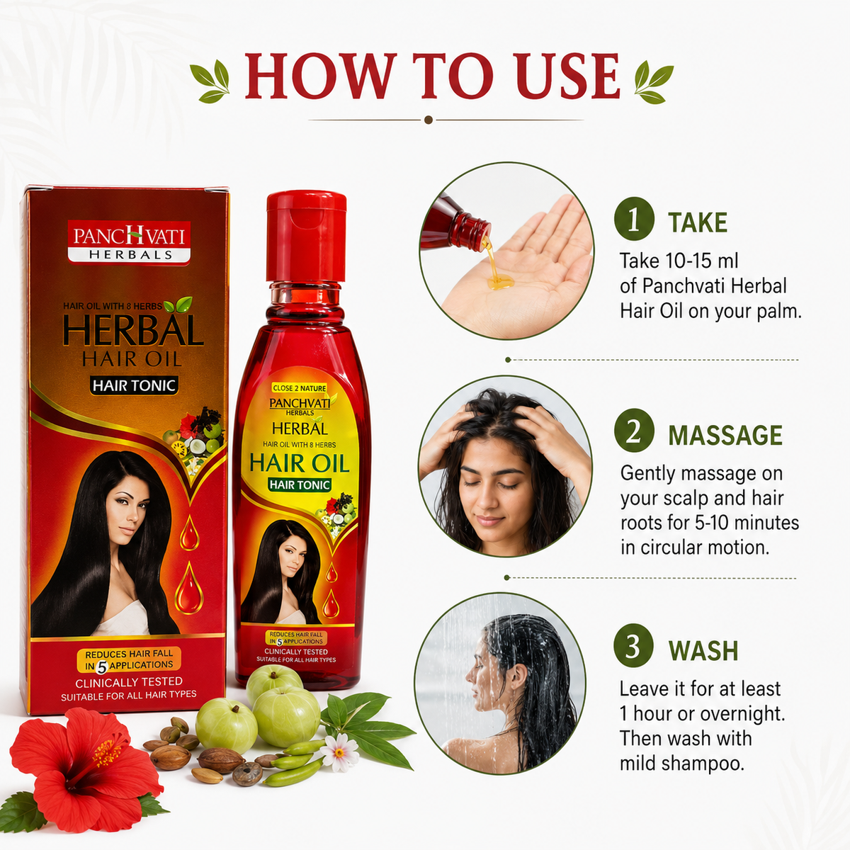 Herbal Hair Tonic Oil - 100ml (Pack of-2)