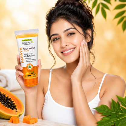 Panchvati Herbals Papaya Face Wash 60ml Each | Spots & Tan Reduction | Pack of 6