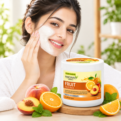 Panchvati Herbals Fruit Face Pack for Skin Brightening, Tan Removal & Glowing Skin – 800 ML