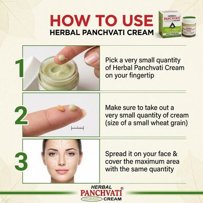 Herbal Panchvati Ayurvedic Face Cream-Glowing Skin for Men & Women (Pack Of 2)