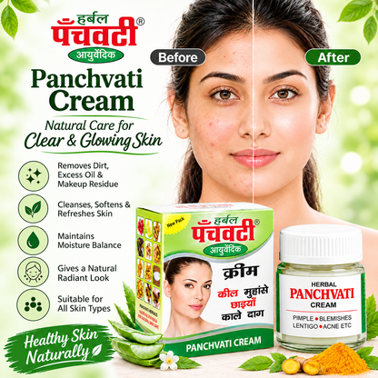 Panchvati Ayurvedic Face Cream for Dark Spots & Blemishes (Pack of 3)