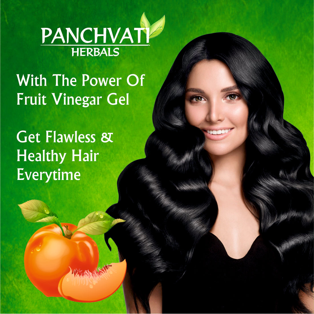 Brown Hair Color Gel  Fruit Vinegar (500ml x 2 = 1 Ltr)