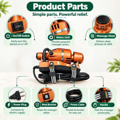 Electric Body Massager for Full Body Relaxation, Copper Color
