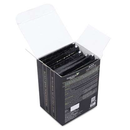 Fruit Vinegar Black Hair Color Gel |  100% Grey Coverage | 25mm × 10 Pouch= 250 ml