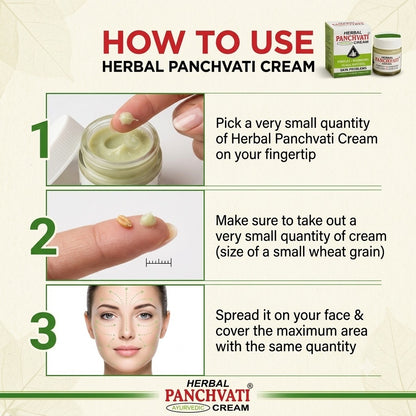 Panchvati Ayurvedic Face Cream for Dark Spots & Blemishes (Pack of 3)