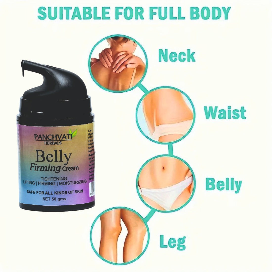 Belly Firming Cream - Skin Tightening & Cellulite Cream 50gm