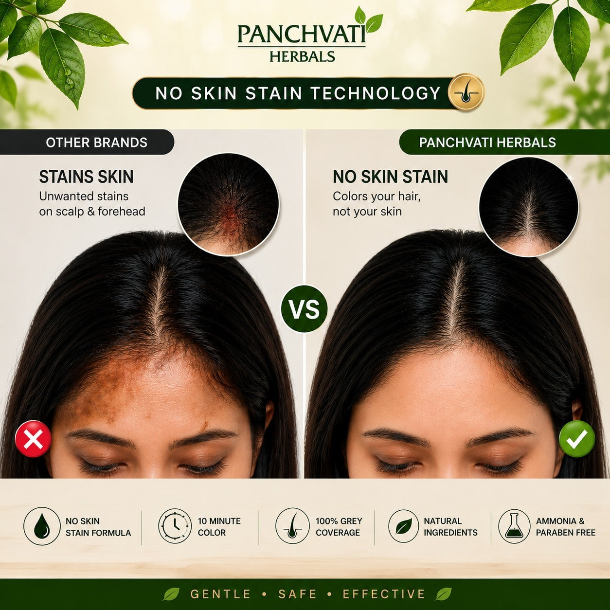 Black Hair Color Gel  Fruit Vinegar (500ml x 2 = 1 Ltr)