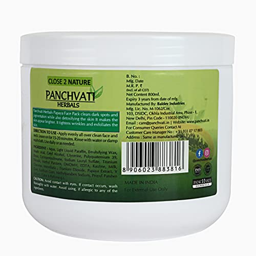 Papaya Face Pack 800 ml